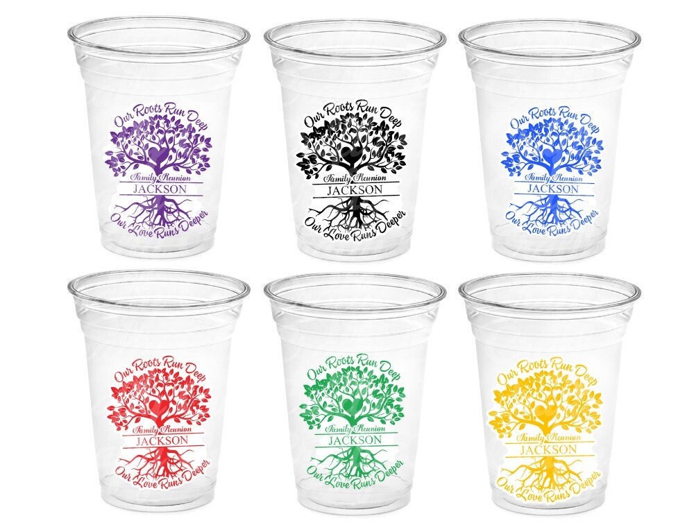 FAMILY REUNION CUPS Family Reunion Party Cups Family Reunion Party Favors Family Reunion Cups Personalized Family Reunion Favor Cups - Image 5