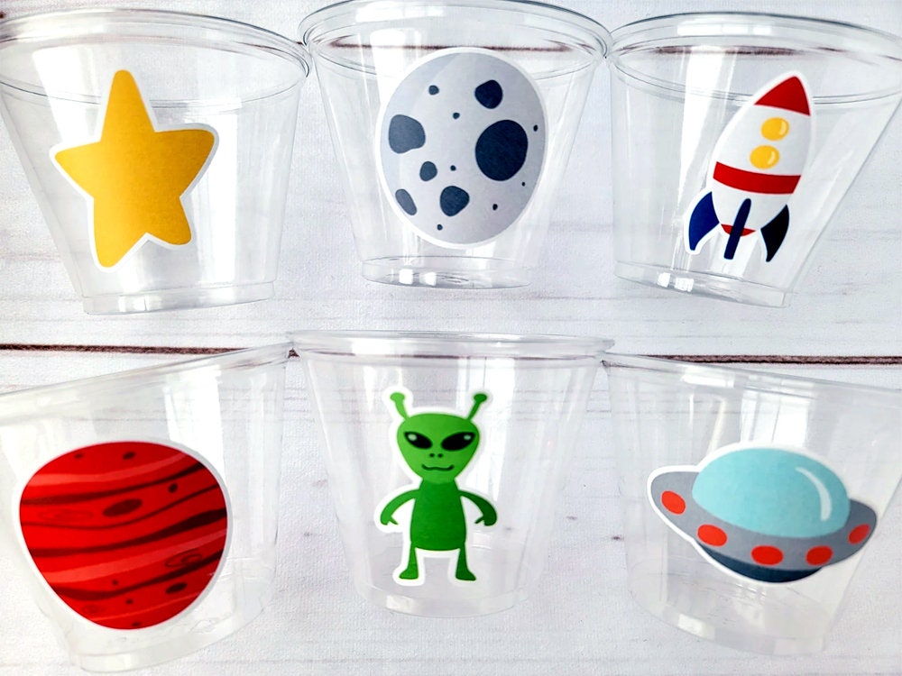 SPACE PARTY Cups Rocket Party Cups Space Party Favors Astronaut Spaceship Cups Planet Party Cups Astronaut Party Favors Astronaut Birthday - Image 2