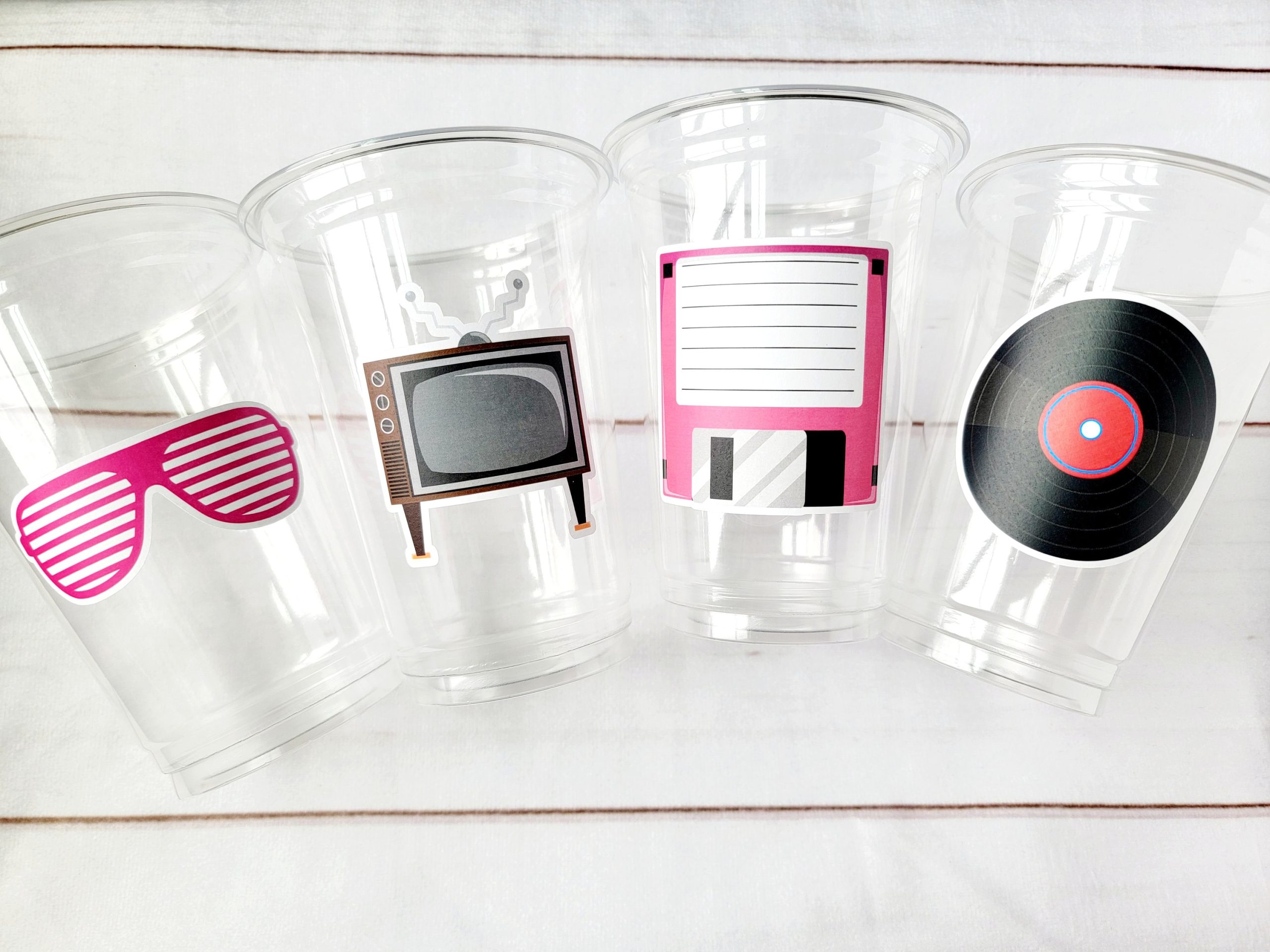 I Love the 80'S PARTY CUPS - 80's Birthday Cups 80's Party Cups 80's Decorations 80's Birthday Party 80's Birthday Party Decorations 80s 90s - Image 2