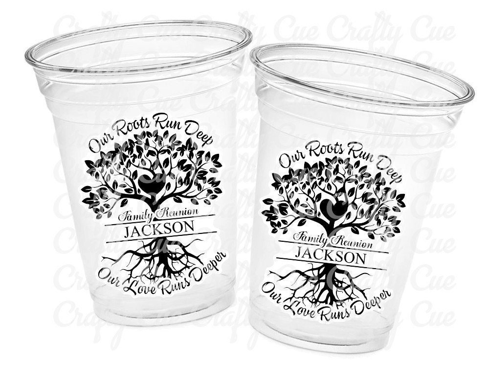 FAMILY REUNION CUPS Family Reunion Party Cups Family Reunion Party Favors Family Reunion Cups Personalized Family Reunion Favor Cups - Image 4