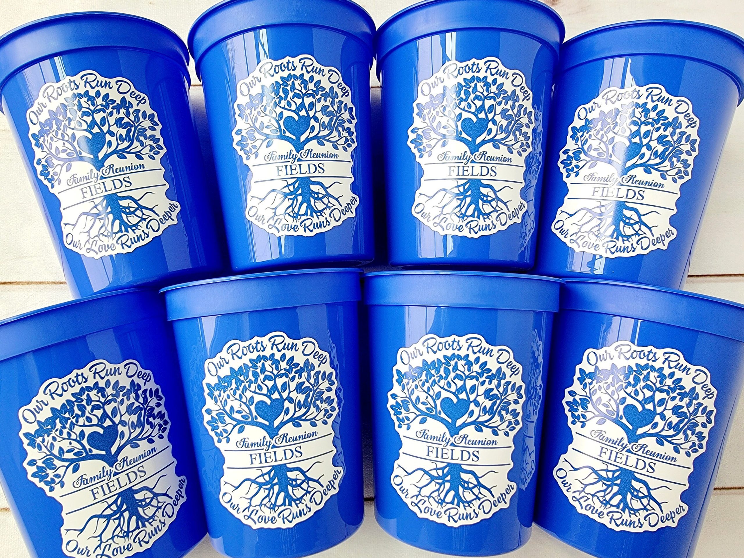 FAMILY REUNION CUPS Family Reunion Party Cups Family Reunion Party Favors Family Reunion Cups Personalized Family Reunion Favor Cups - Image 3