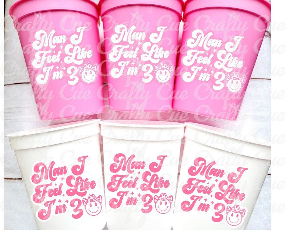 Man I Feel Like I'm 30 Cups 30th PARTY CUPS Vintage 1993 Cups Best of 1993 30th Birthday Party 30th Birthday Favors 30th Birthday Cowgirl 30 - Image 2
