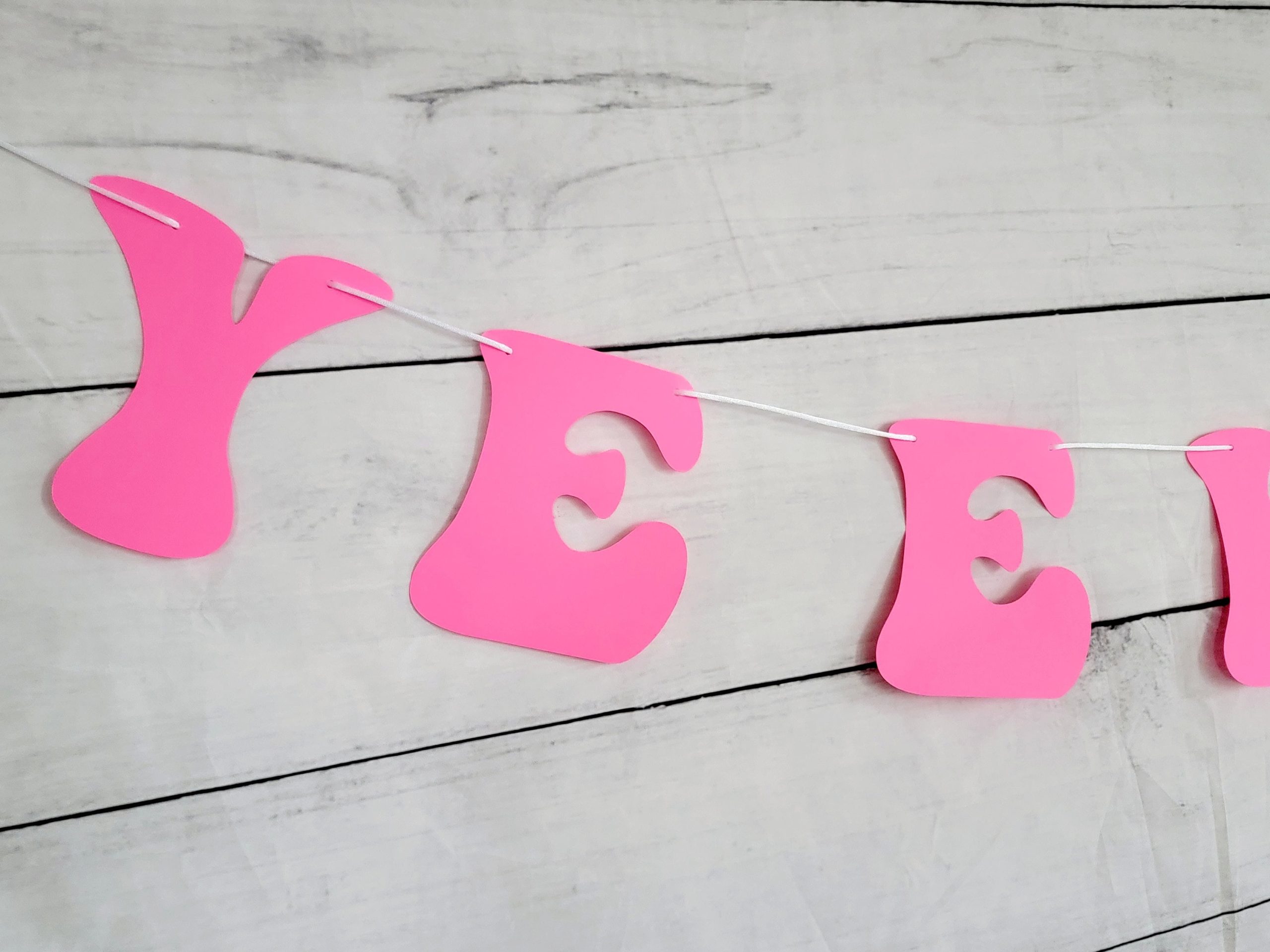 YEEHAW BANNER Cowgirl Party Banner Let's Go Girls Banner Cowgirl Birthday Banner Cowgirl Party Banner Decorations Bachelorette Party Banner - Image 2