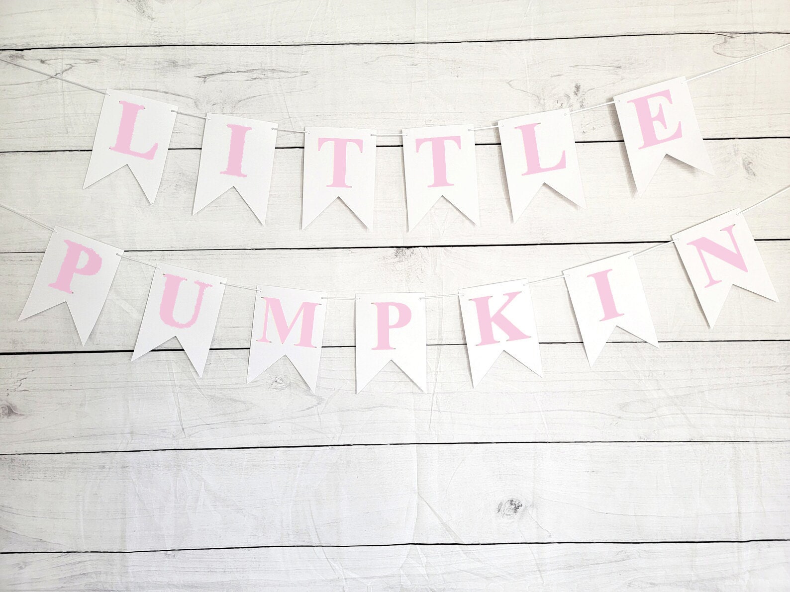 Pink Little Pumpkin Banner, Little Pumpkin Baby Shower, Little Pumpkin Birthday, Pumpkin Banner, Pumpkin Birthday Party - Image 2