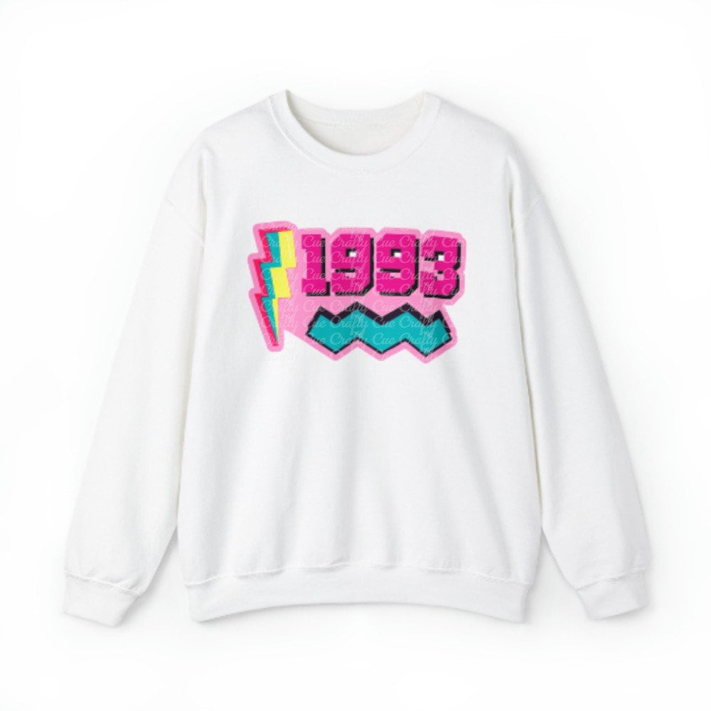 1993 Sweatshirt, 1993 College Style 1993 Year Sweatshirt, 1993 Birthday Shirt, 1993 Birthday Gift, 30th Birthday Sweatshirt, Gift for Her - Image 2