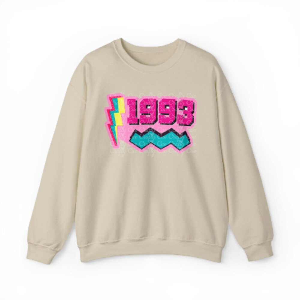 1993 Sweatshirt, 1993 College Style 1993 Year Sweatshirt, 1993 Birthday Shirt, 1993 Birthday Gift, 30th Birthday Sweatshirt, Gift for Her - Image 5