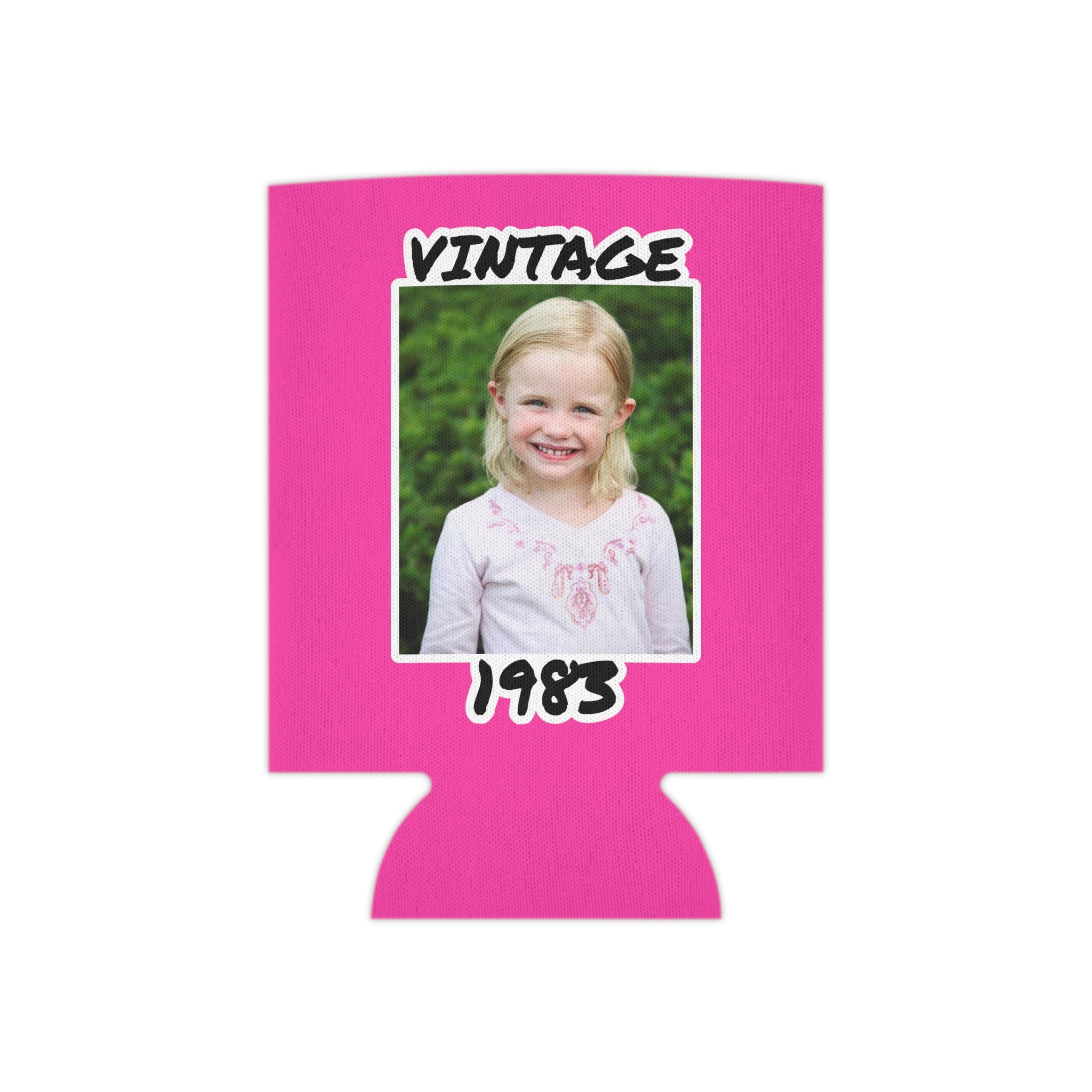 Personalized Can Cooler, 1984 Can Cooler, Custom Picture Can Cooler, Bachelorette Party Favors, Custom Birthday Favor, 40th Favors, Slim Can - Image 2