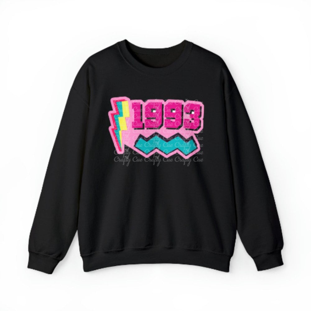 1993 Sweatshirt, 1993 College Style 1993 Year Sweatshirt, 1993 Birthday Shirt, 1993 Birthday Gift, 30th Birthday Sweatshirt, Gift for Her - Image 3