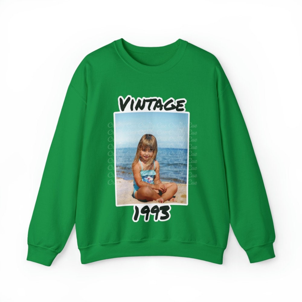Personalized 1995 Photo Sweatshirt, 1995 Photo Sweater Custom Photo Shirt 1995 Birthday Shirt 1995 Birthday Gift, 30th Birthday Sweatshirt - Image 8