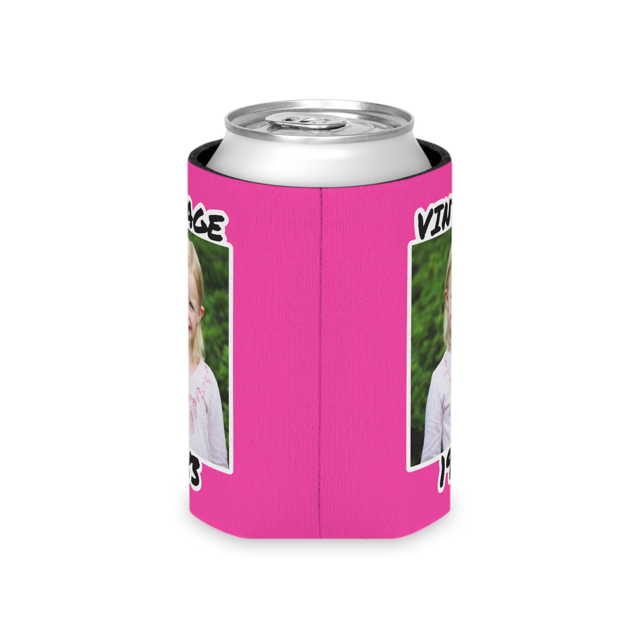 Personalized Can Cooler, 1984 Can Cooler, Custom Picture Can Cooler, Bachelorette Party Favors, Custom Birthday Favor, 40th Favors, Slim Can - Image 3