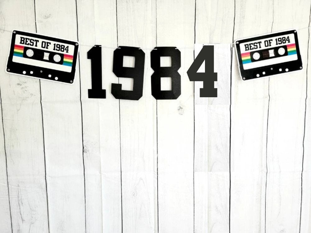 BEST OF 1985 - 40th Birthday Banner 1985 Banner 1985 Party Decorations 40th Party Decorations 40th Party Banner 40 Birthday Party Banner 80s - Image 2