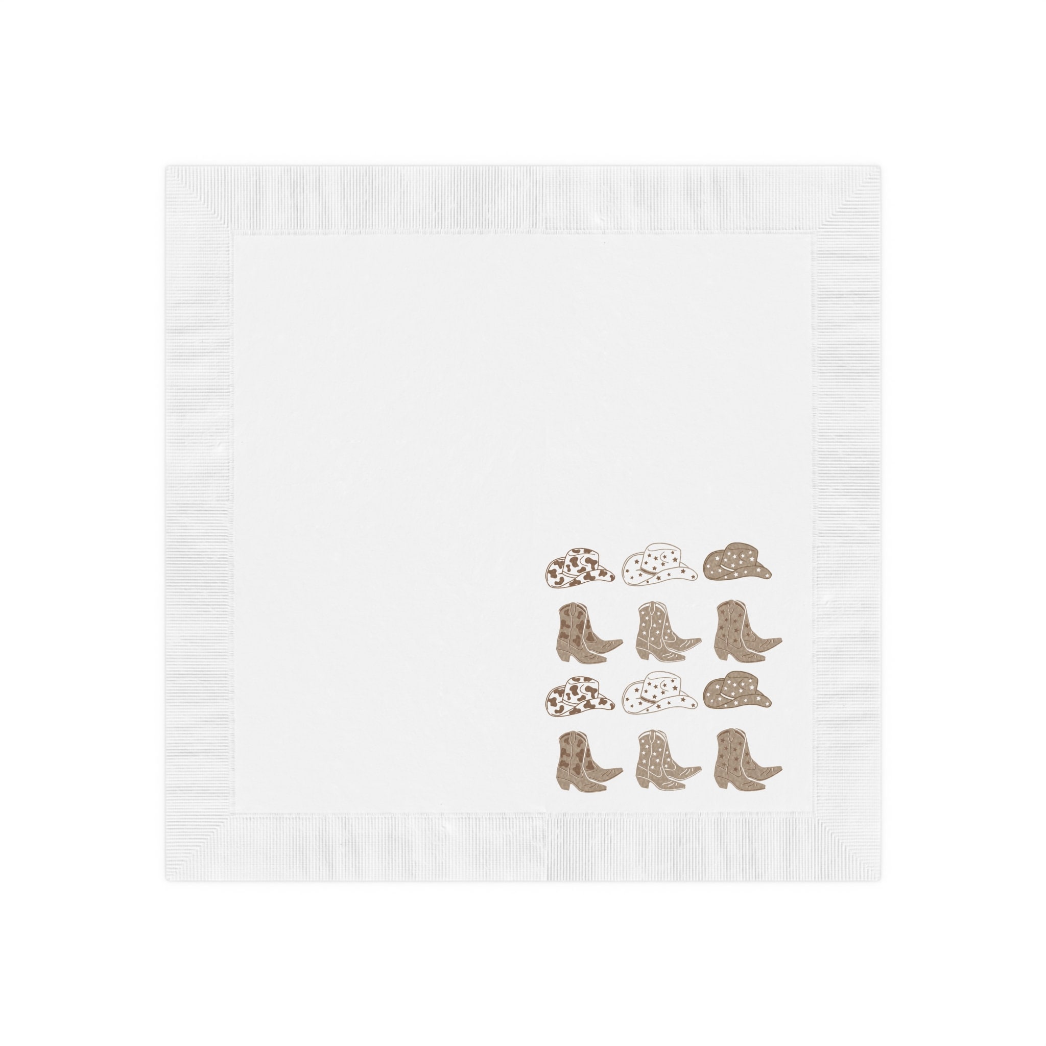 Cowboy Party Napkins, Cowboy Birthday Party Napkins, Cowboy Birthday Decorations, Cowgirl Party Napkins, Cowgirl Bachelorette Napkins - Image 2