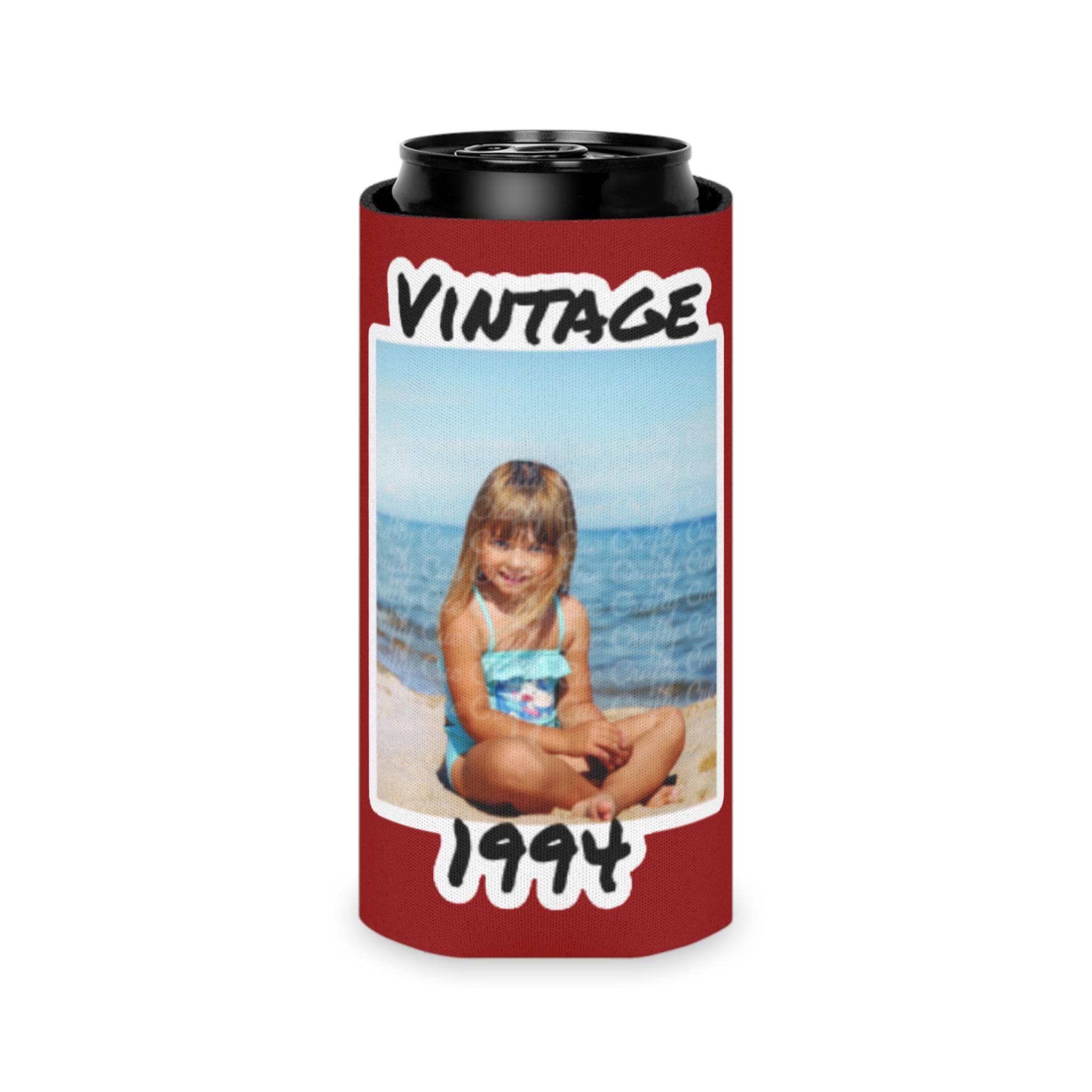 Personalized Can Cooler, Can Cooler, Custom Picture Can Cooler, Bachelorette Party Favors, Custom Birthday Favor, Custom Face, Slim Can - Image 3
