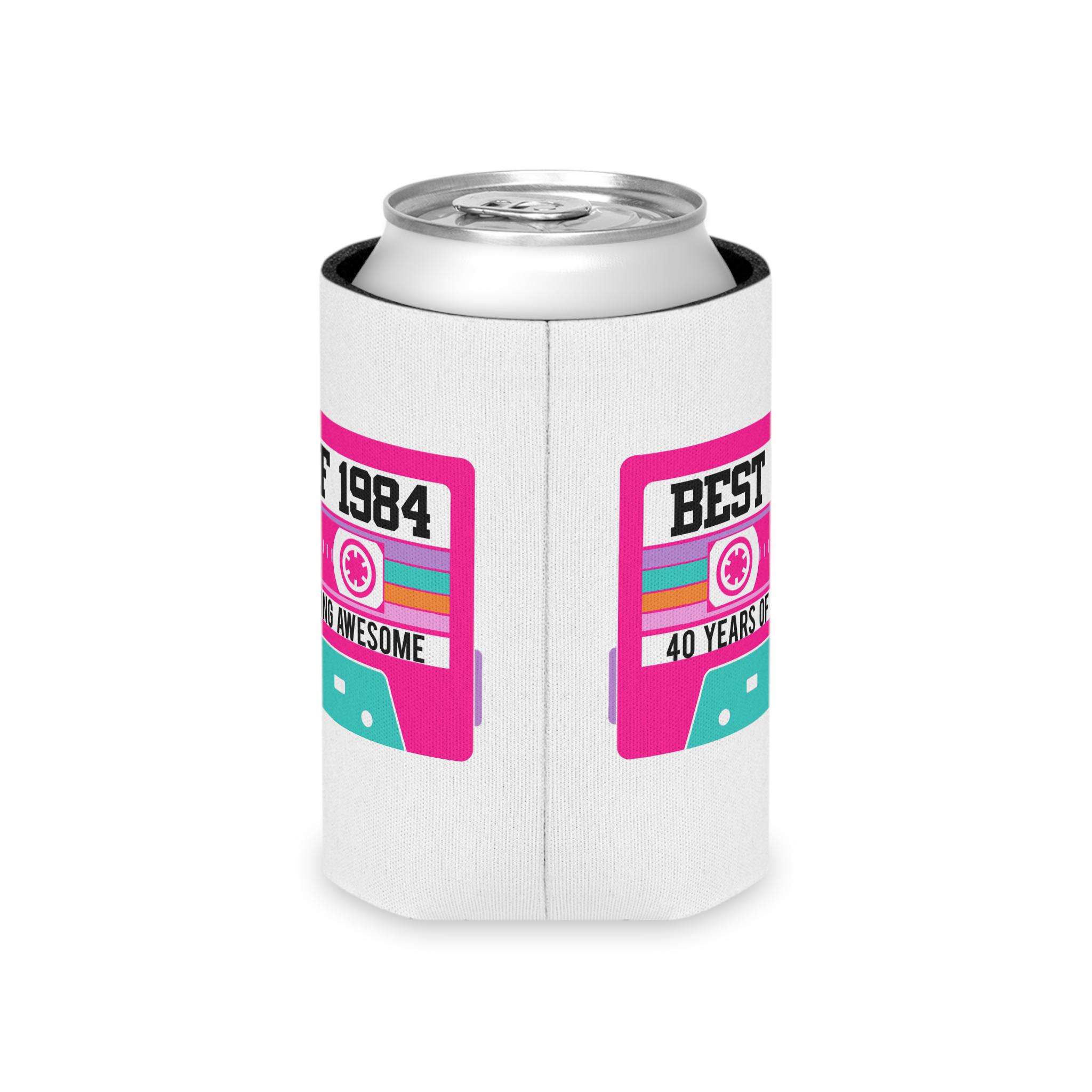 1984 Cassette Tape Can Cooler, 1984 Birthday Can Cooler, 1984 Birthday Party, 40th Birthday Favors, 40th Party, Best of 1984, Vintage 1984 - Image 2