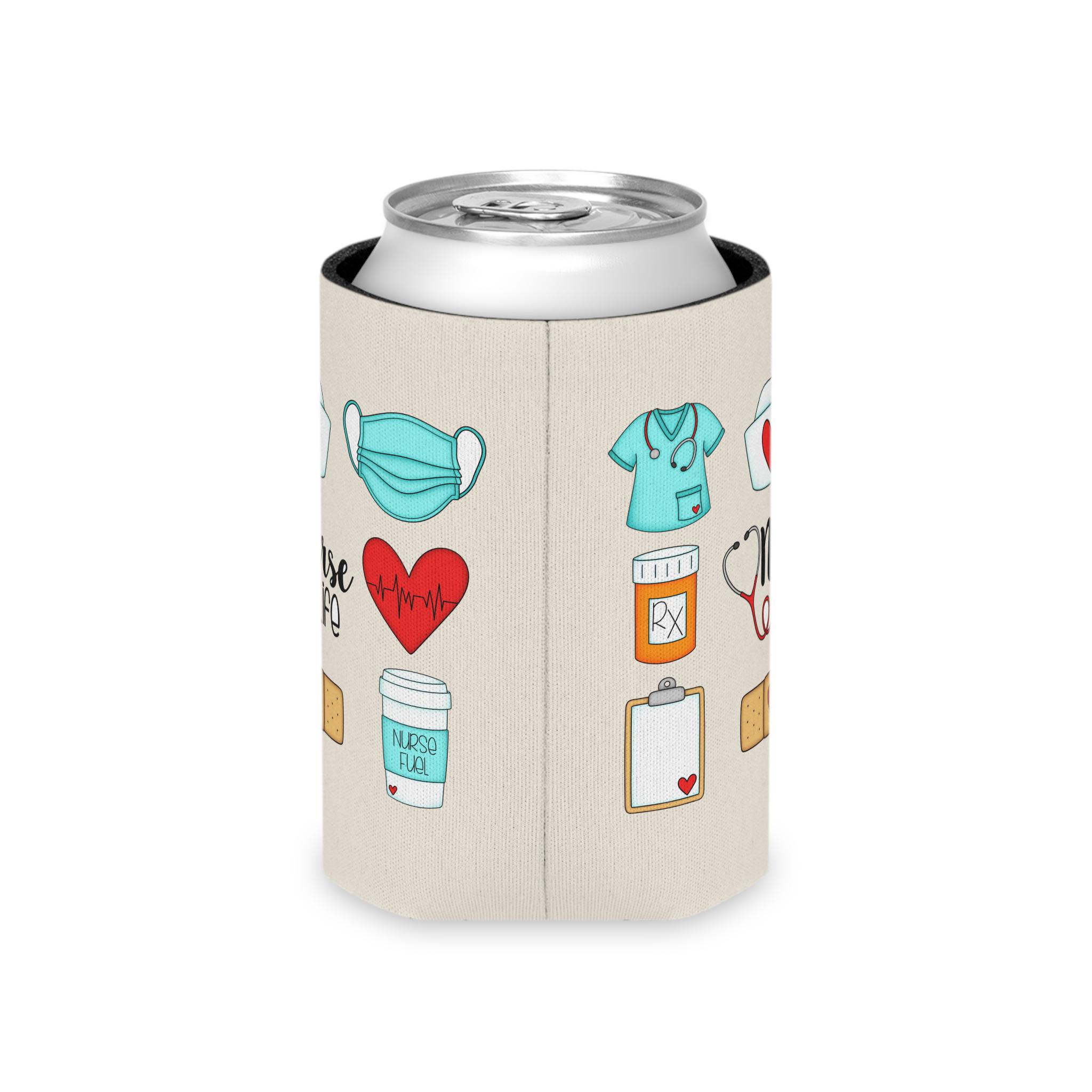 Nurse Can Cooler, Nurse Gift, Nurse Gift, Nursing School Gift, Nursing Party Favors, Registered Nurse Gift, Nurse Favors, Nursing School - Image 2