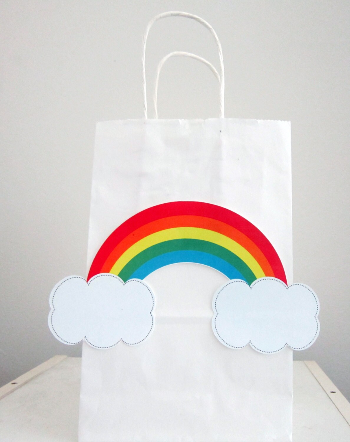 Rainbow Cupcake Toppers, Rainbow Baby Shower, Rainbow Birthday, Cupcake Toppers - Image 3