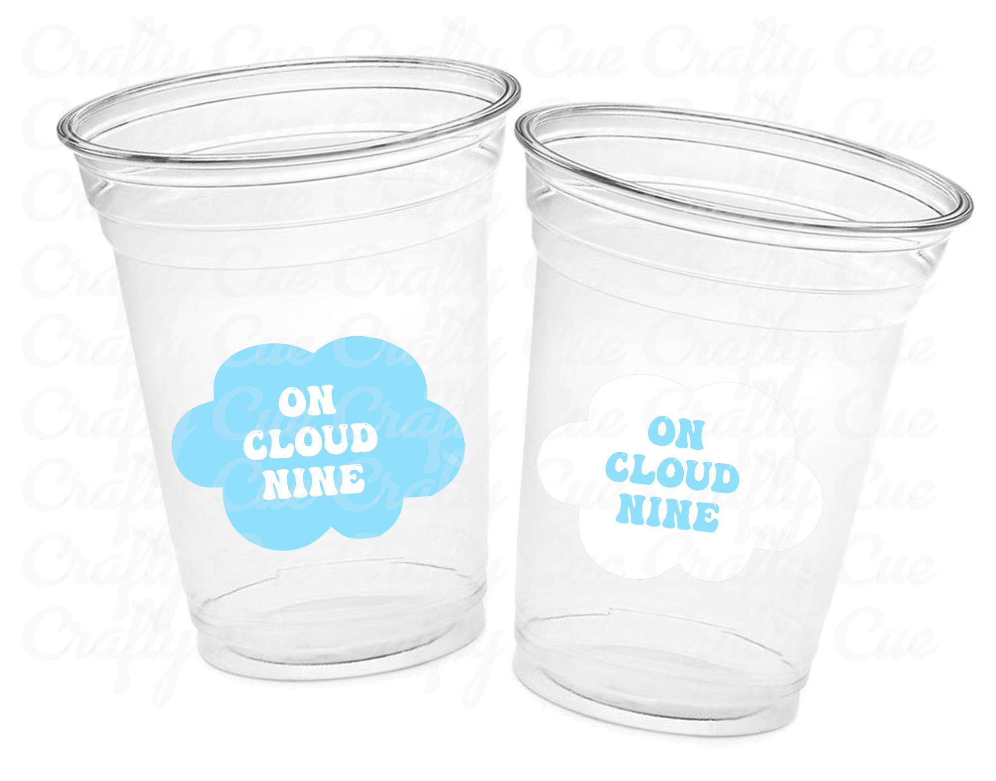 On Cloud Nine Party Cups, Cloud Nine Bachelorette, Cloud Nine Baby Shower, Cloud 9 Birthday, Cloud Nine Decorations, Happy 9th Birthday - Image 2