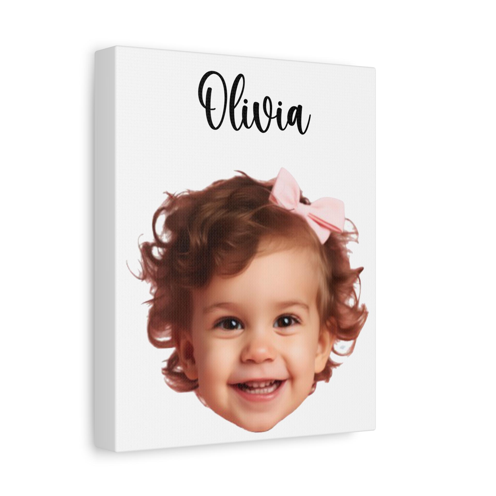Personalized Face Portrait Custom Photo, Picture Wall Art, Customized Wall Art, Canvas Wall Art, Baby Nursery Decorations, Personalized Name - Image 3
