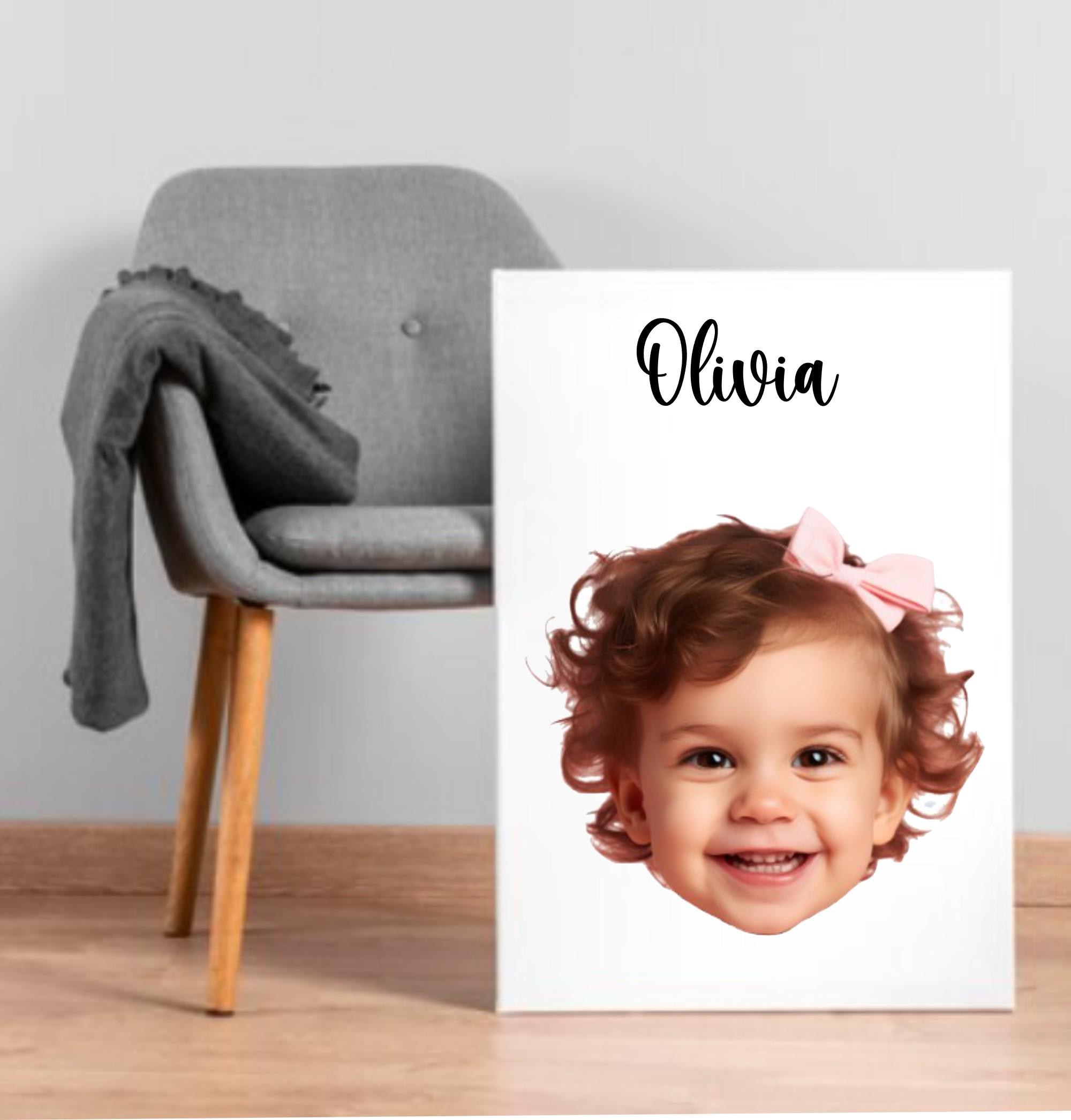 Personalized Face Portrait Custom Photo, Picture Wall Art, Customized Wall Art, Canvas Wall Art, Baby Nursery Decorations, Personalized Name - Image 2