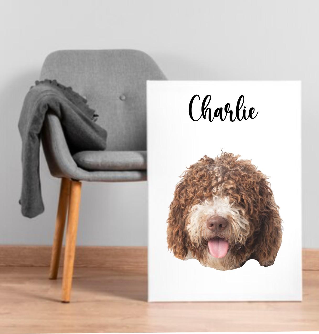 Custom Pet Portraits, Personalized Pet Photo, Dog Portraits Cat Portraits Custom Dog Portraits Custom Pet Memorial Art Canvas Wall Art Gifts - Image 2