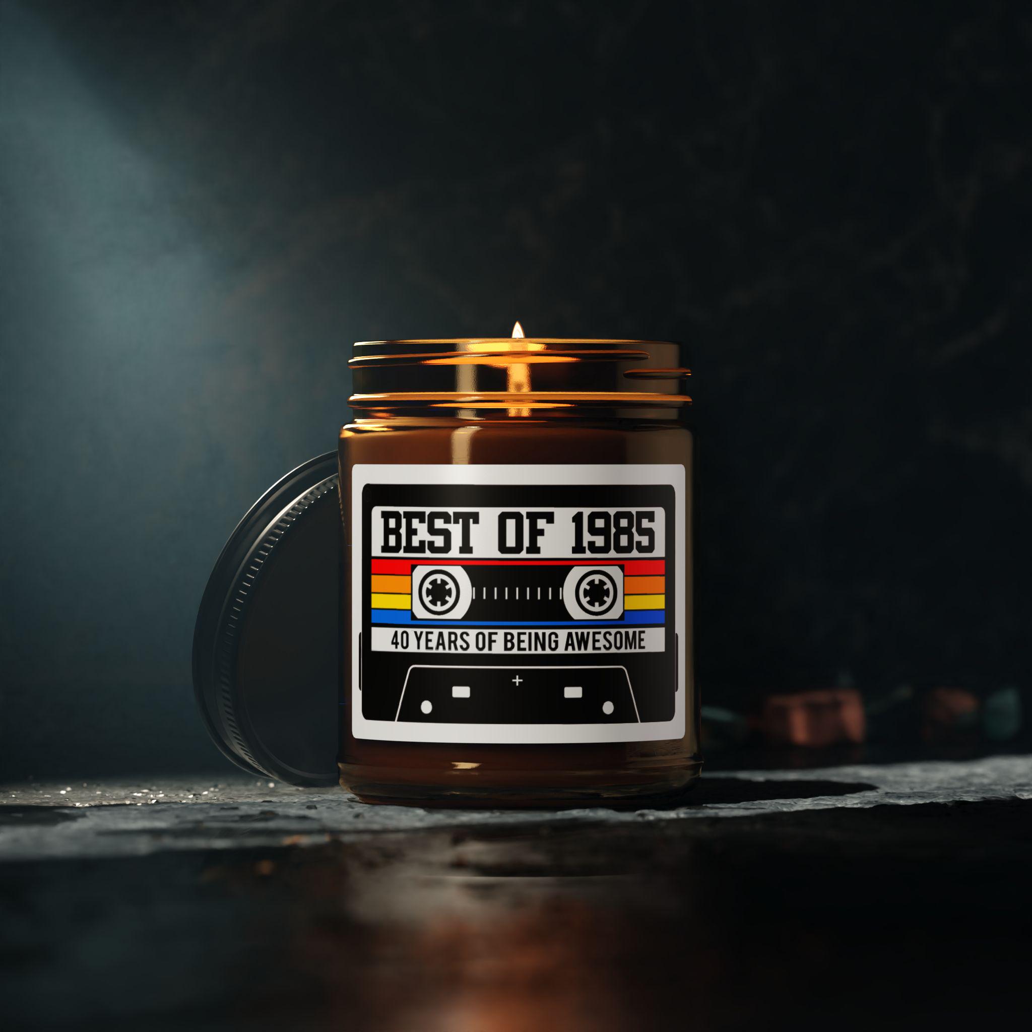 1985 Cassette Tape Candle, 1985 Birthday Candle, 50th Birthday Candle, Retro Music Lover Gift, Soy Wax, Funny Gift, Home Decor, Vintage 40th - Image 5