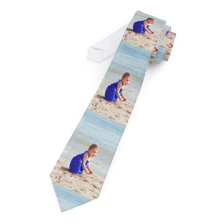 Custom Photo Necktie, Custom Tie with Picture, Personalized Wedding Gift for Him, Father of the Bride Gift, Picture Tie, Custom Picture Tie - Image 4