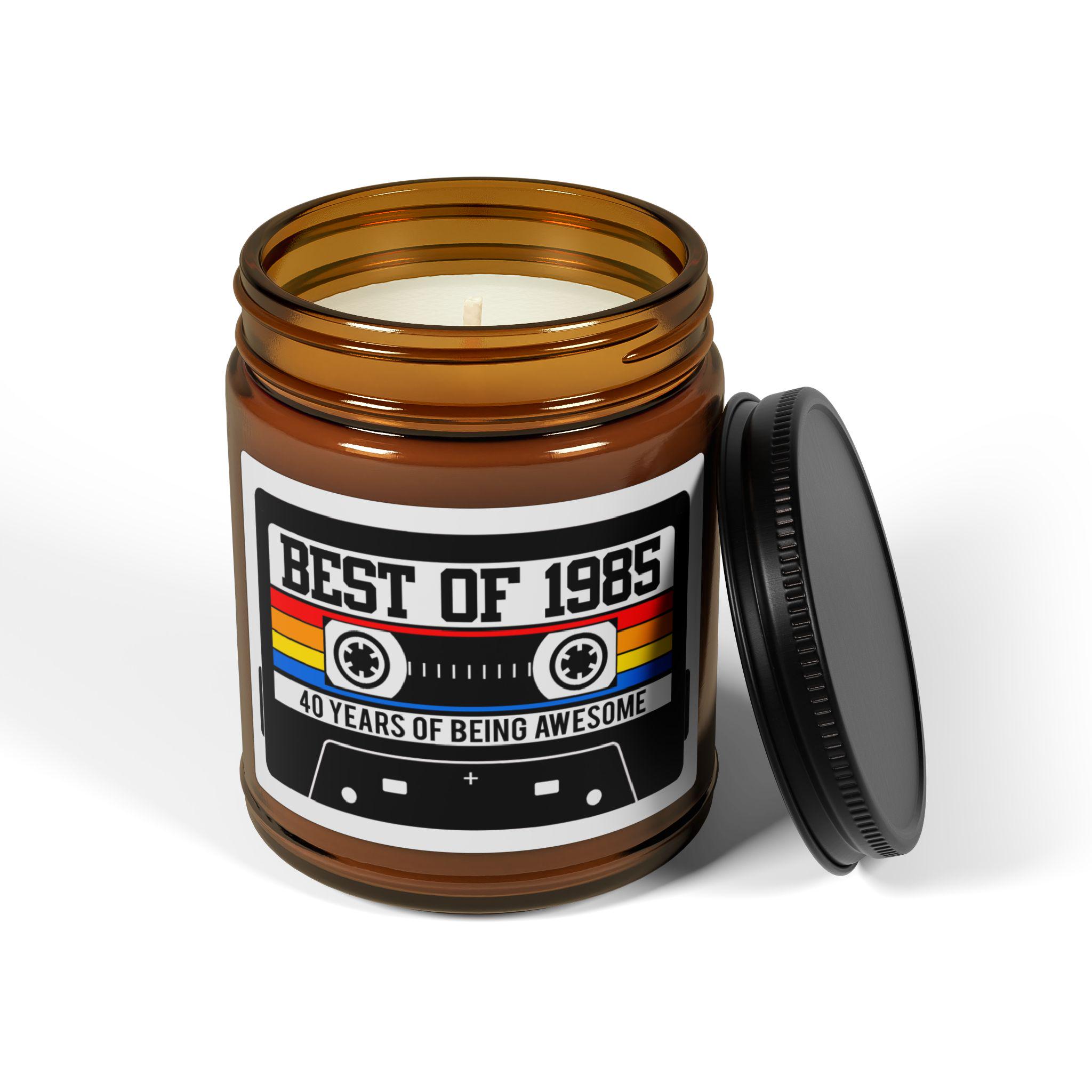 1985 Cassette Tape Candle, 1985 Birthday Candle, 50th Birthday Candle, Retro Music Lover Gift, Soy Wax, Funny Gift, Home Decor, Vintage 40th - Image 2