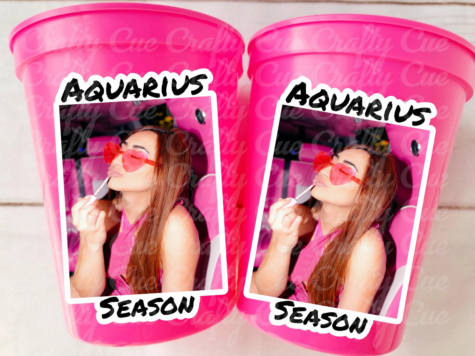 Custom Photo Zodiac Party Cups, Personalizaed Photo Zodicac Cups, Zodiac Sign Cups, Astrology Sign, Zodiac Party Favor Cups, Horoscope Cups - Image 3