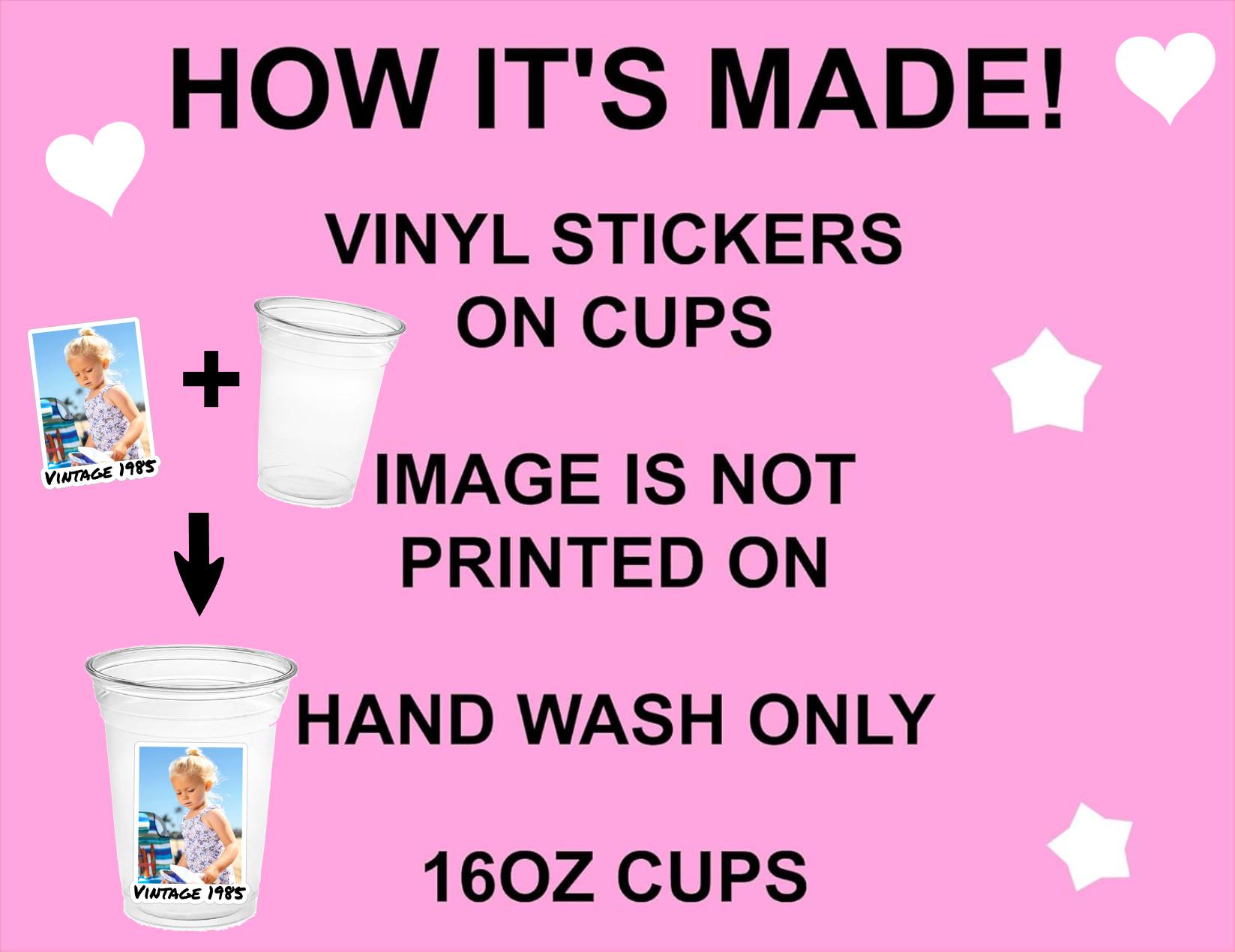 Custom Photo Cups 16oz – Personalized Plastic Party Cups with Text & Picture – Birthday Cups, Event Favors, Vintage Est. Year, Face on Cup - Image 4