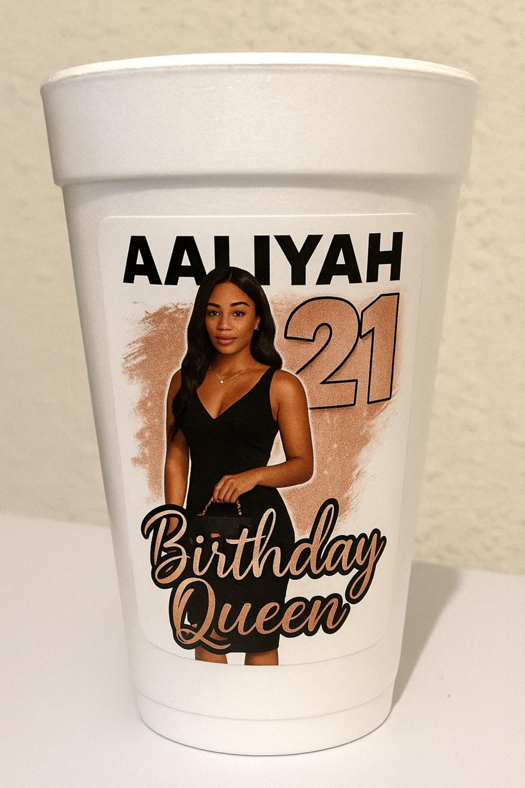 Custom Styrofoam Cups with Photo, Personalized Styrofoam Cups, Photo Styrofoam Cups, Personalized Cups with Picture, Custom Photo Foam Cups - Image 3