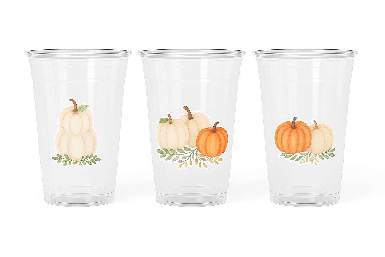Pumpkin Cups, Fall Baby Shower Decor, Little Pumpkin Party Favor Cups, Autumn Birthday Favors, Pumpkin Theme Decorations - Image 3