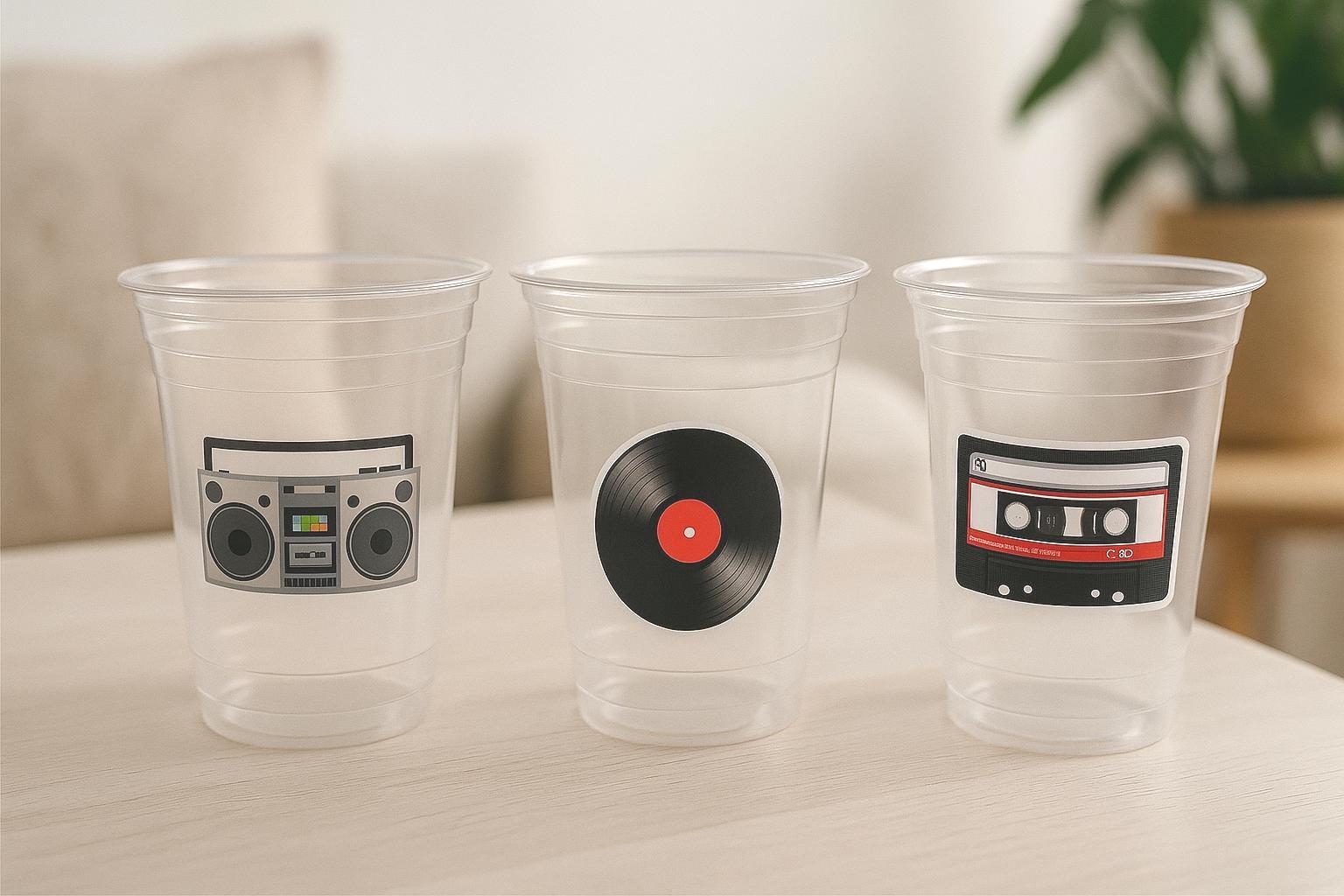 I Love the 80'S PARTY CUPS - 80's Birthday Cups 80's Party Cups 80's Decorations 80's Birthday Party 80's Birthday Party Decorations 80s 90s - Image 2