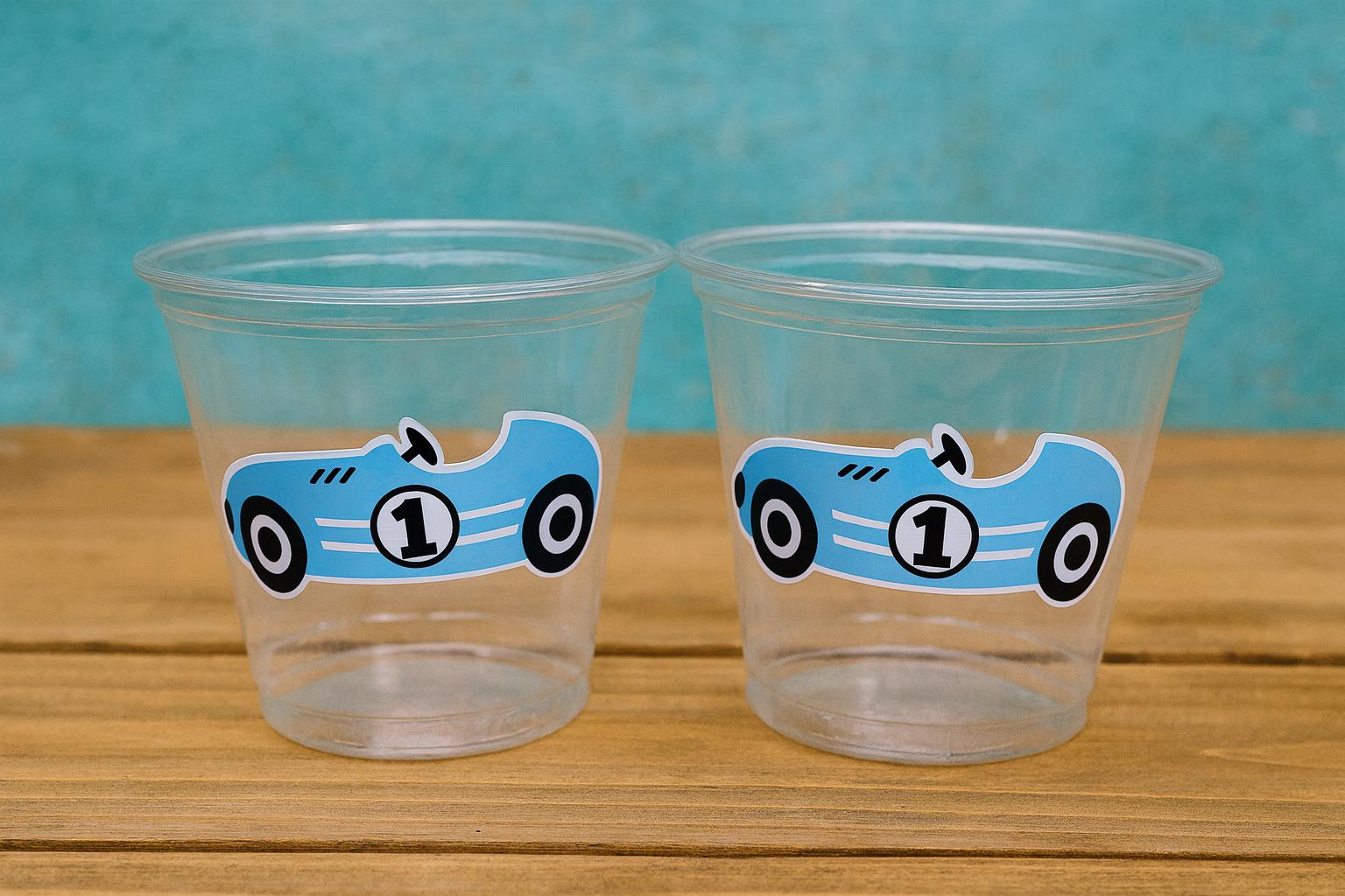 RACING PARTY CUPS - Race Car Cups Racing Birthday Cups Racing Birthday Cups Race Car Party Favors Racing Party Favors Racing Decorations - Image 2