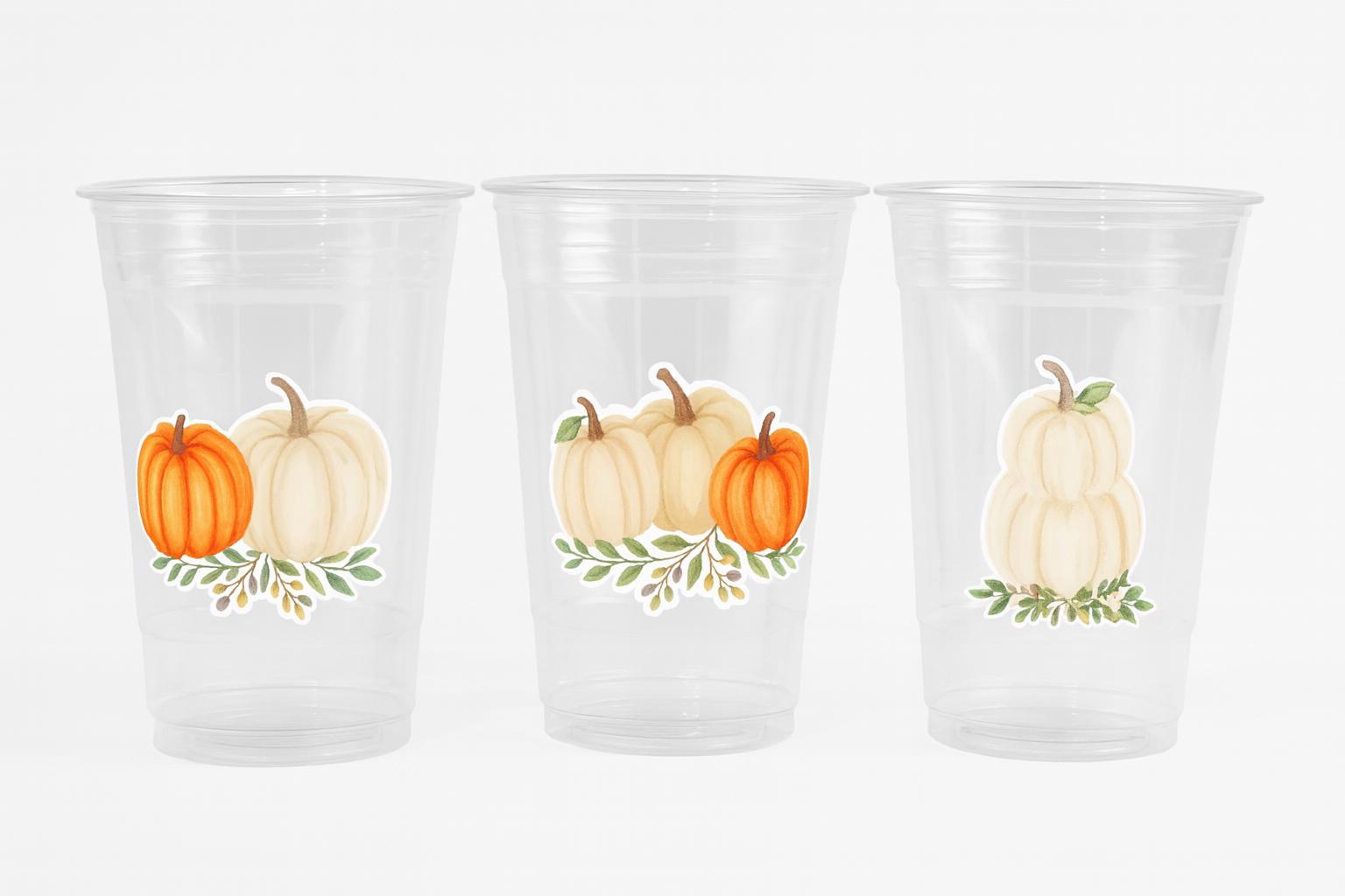 Pumpkin Cups, Fall Baby Shower Decor, Little Pumpkin Party Favor Cups, Autumn Birthday Favors, Pumpkin Theme Decorations - Image 4