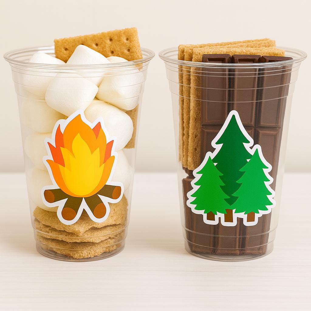 CAMPING PARTY CUPS - Camping Birthday Party Camping Party Decorations, Camping Birthday Supplies Camping Party Supplies Camping Party Favors - Image 2