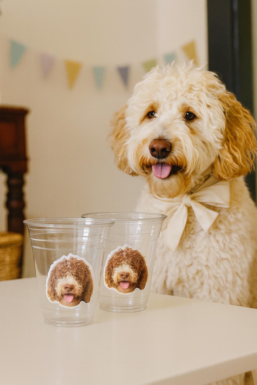 Personalized Dog Face Cups, Mom is Getting Married Cups, Bachelorette Party Favors, Bachelorette Party Games, Custom Dog Bachelorette Cups - Image 2