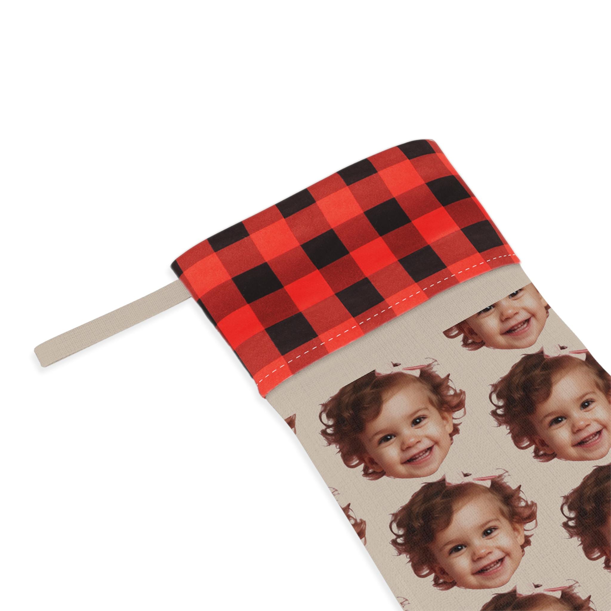 Personalized Christmas Stocking, Custom Picture Holiday Stocking, Family Xmas Sock Gift, Custom Photo Stocking Photo Printed Fireplace Decor - Image 4