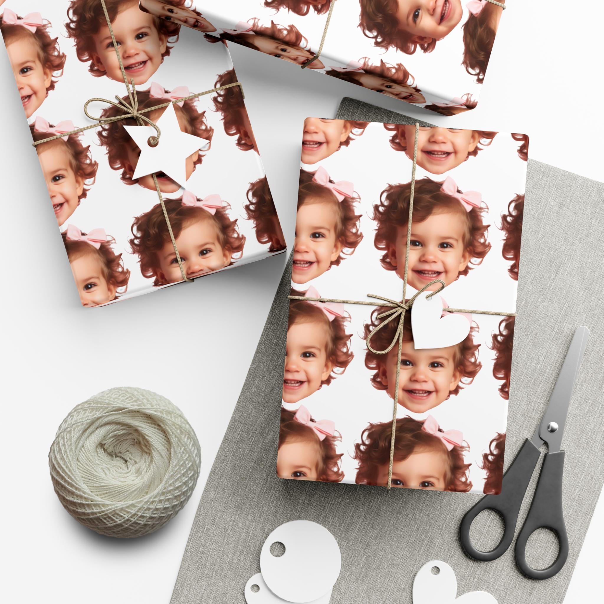 Personalized Face Gift Wrap Paper, Custom Photo Wrapping Paper for Birthday, Custom Picture, Christmas, Holidays, Weddings, Funny Gift Wrap - Image 3