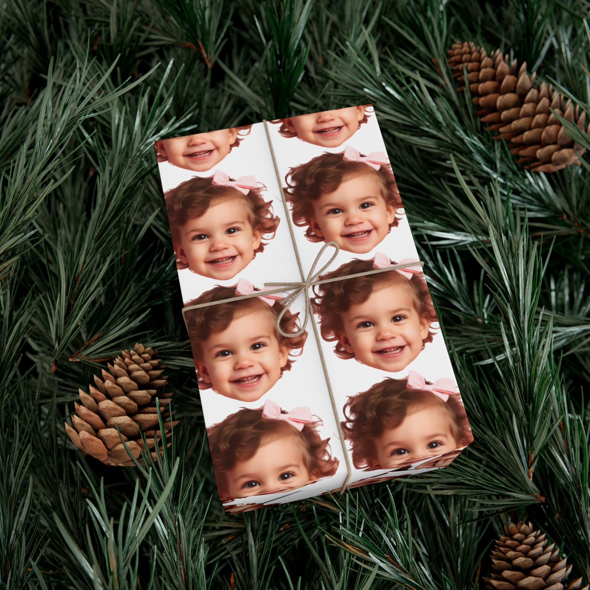 Personalized Face Gift Wrap Paper, Custom Photo Wrapping Paper for Birthday, Custom Picture, Christmas, Holidays, Weddings, Funny Gift Wrap - Image 2