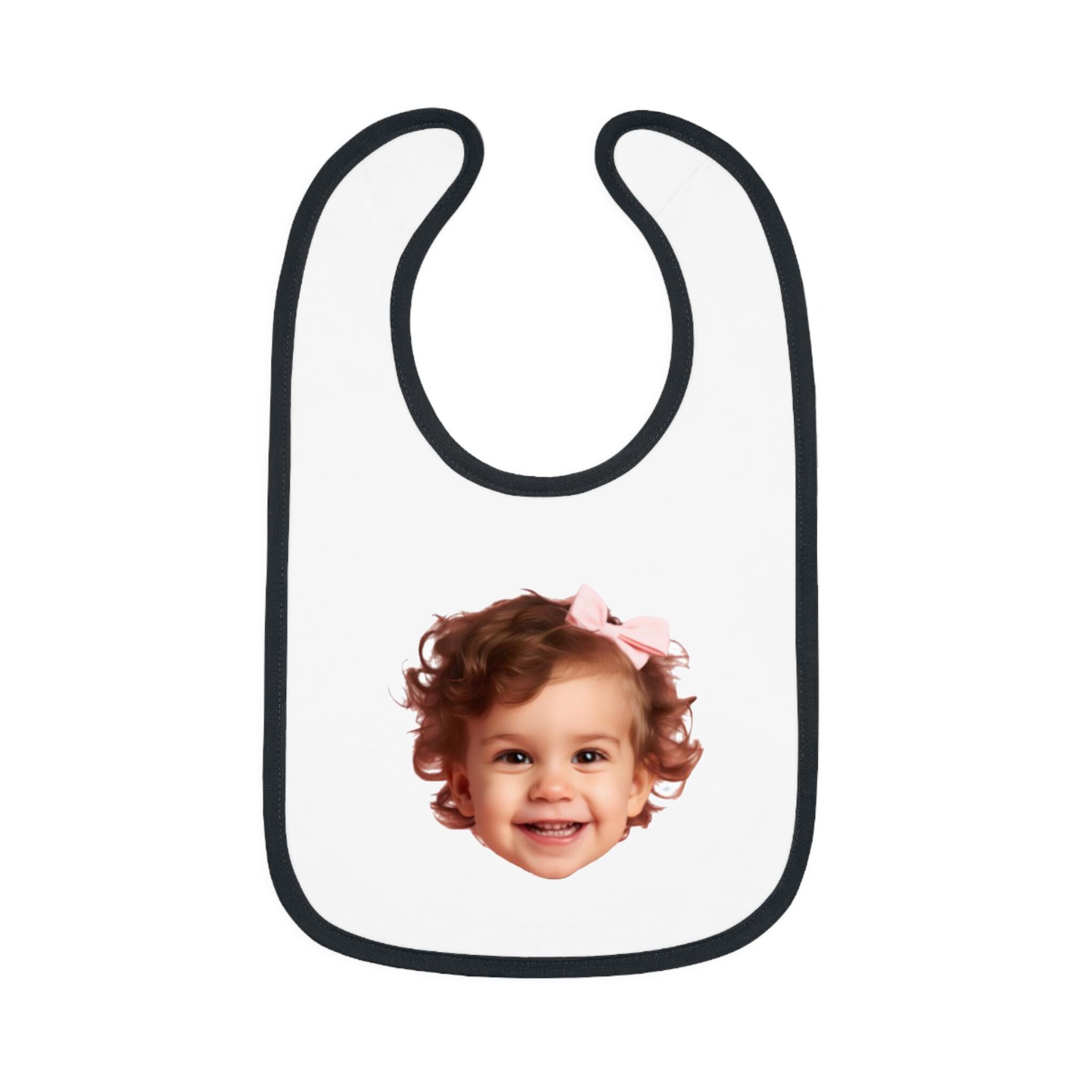 Custom Photo Baby Bib, Personalized Baby Bib with Face, Funny Baby Shower Gift, Custom Picture Infant Bib, Baby Birthday Outfit, Picture Bib - Image 6