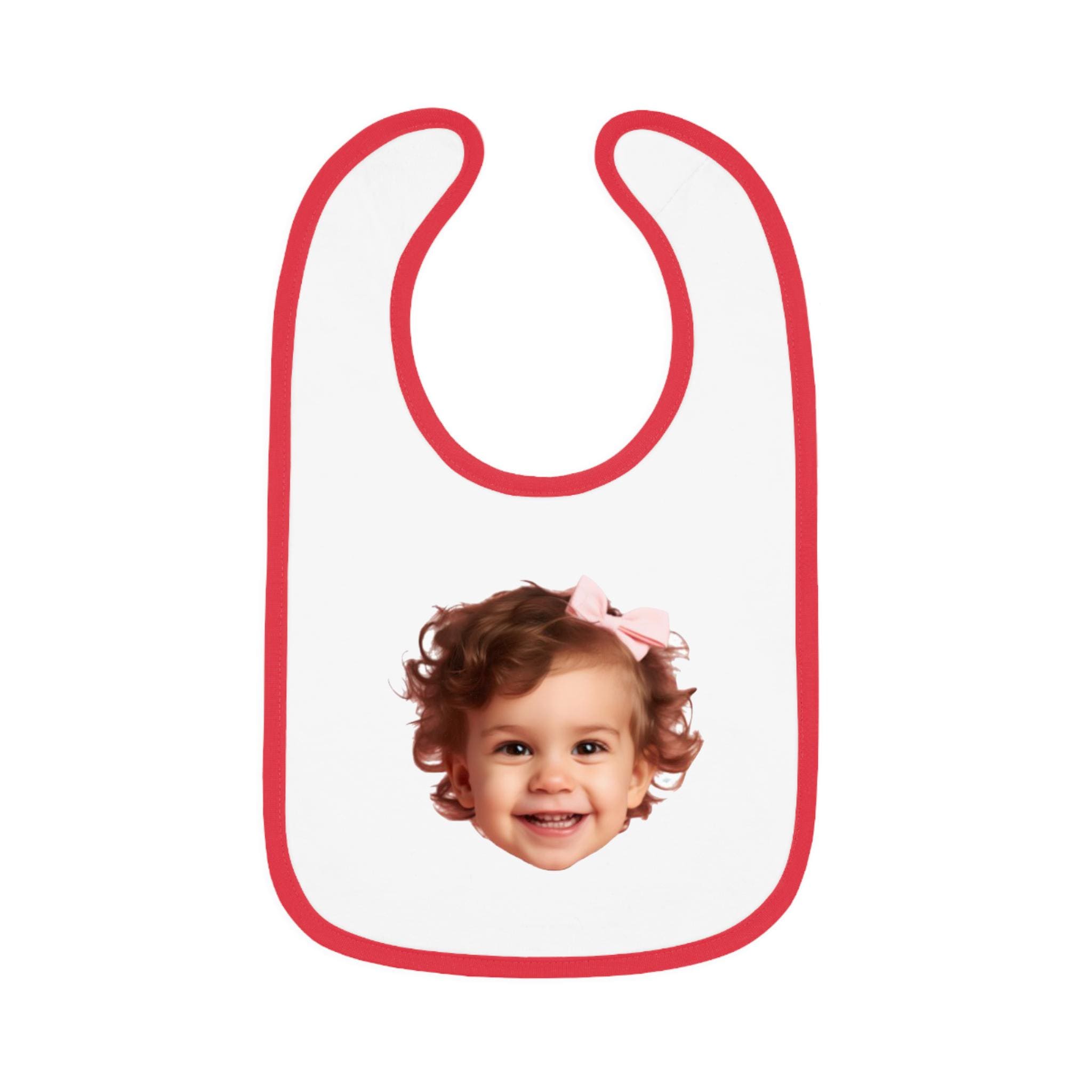 Custom Photo Baby Bib, Personalized Baby Bib with Face, Funny Baby Shower Gift, Custom Picture Infant Bib, Baby Birthday Outfit, Picture Bib - Image 7